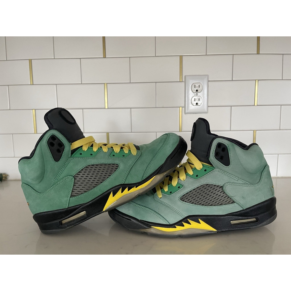 RARE 2014 Air Jordan 5 Oregon Ducks Promo Sample – Size 11 Player Exclusive NIKE - Picture 2 of 5